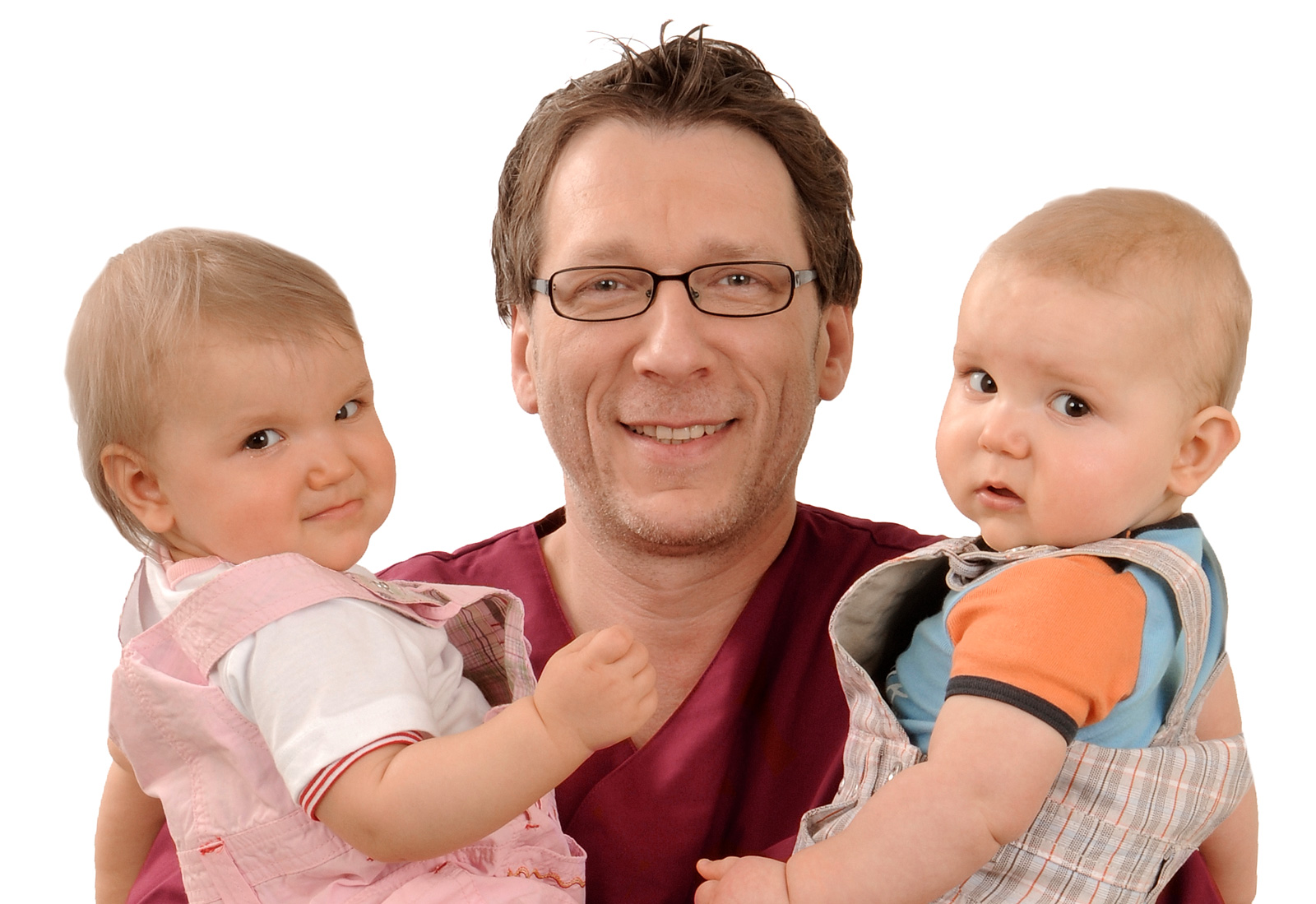 Kinderzahnheilkunde: Peter Schmidt mit Kindern